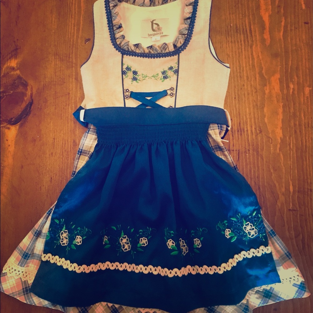 Original Bergweiss German Toddler Dress with Apron